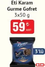 ETİ KARAM GURME GOFRET 3X50 G fiyat ve kampanya bilgisi